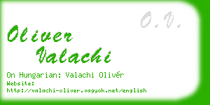 oliver valachi business card